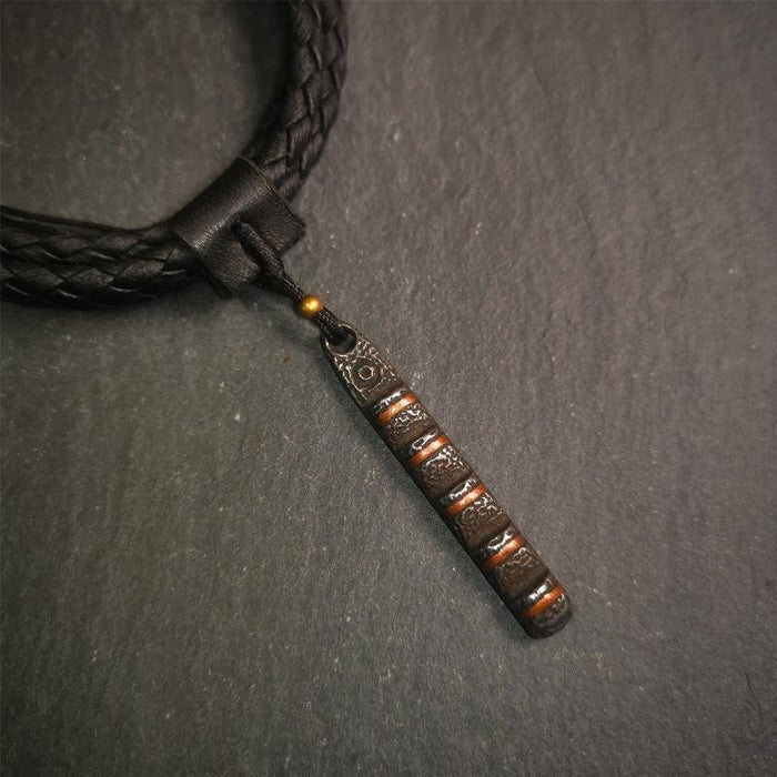 Ladder Amulet 1.77" - Tibetan Buddhist amulet, front view