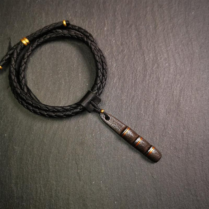 Ladder Amulet 2.08" - Tibetan Buddhist amulet, detailed view