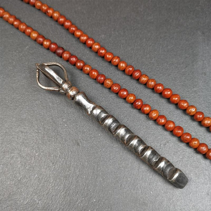 Ladder Amulet 53" - Tibetan Buddhist amulet, front view