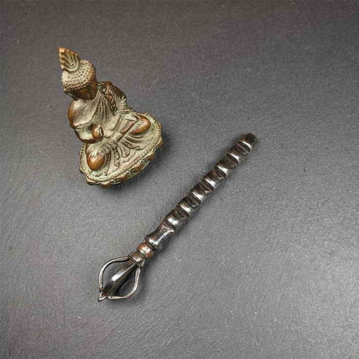 Ladder Amulet 53" - Tibetan Buddhist amulet, detailed view