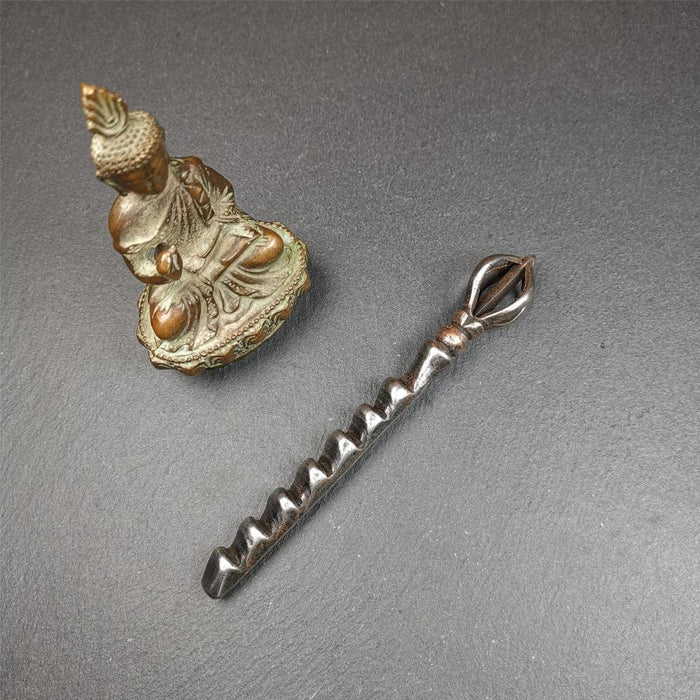 Ladder Amulet 53" - Tibetan Buddhist amulet, close-up detail