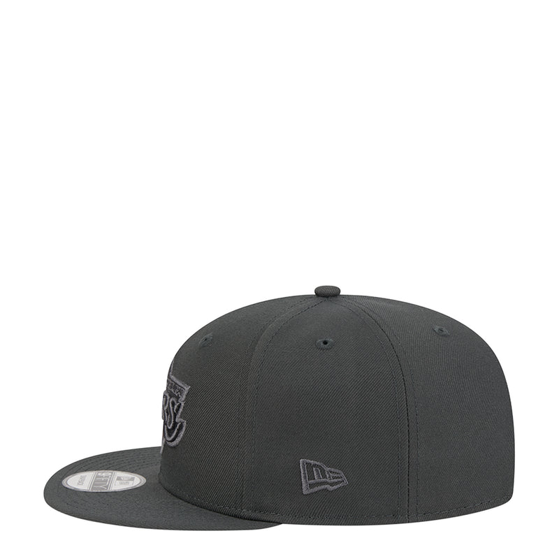 Dark gray Los Angeles Lakers logo baseball cap, side profile