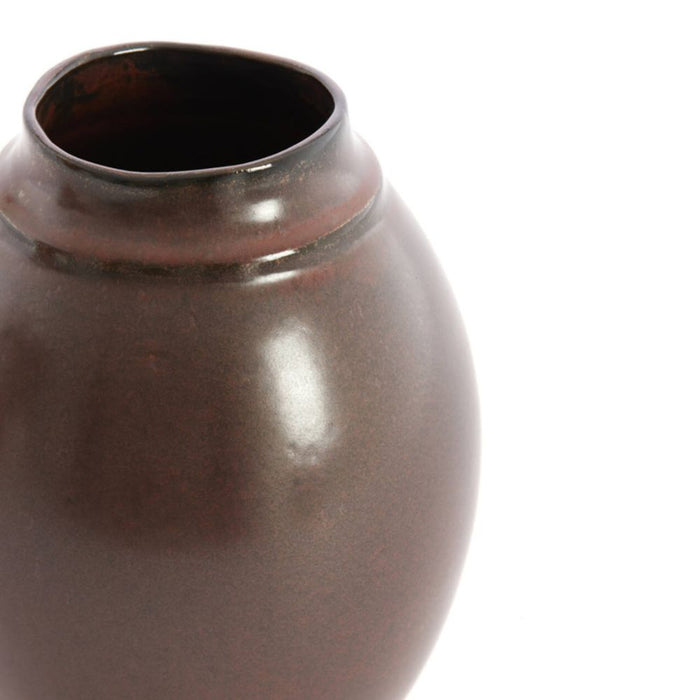 Larka brown ceramic vase