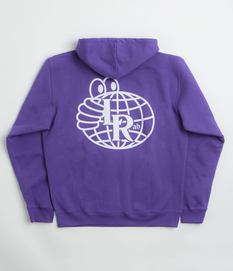Last Resort AB Atlas Monogram Hoodie in Heliotrope and White