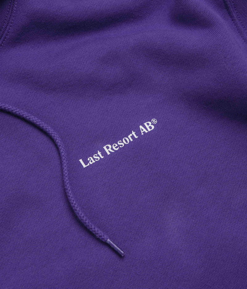 Last Resort AB Atlas Monogram Hoodie in Heliotrope and White