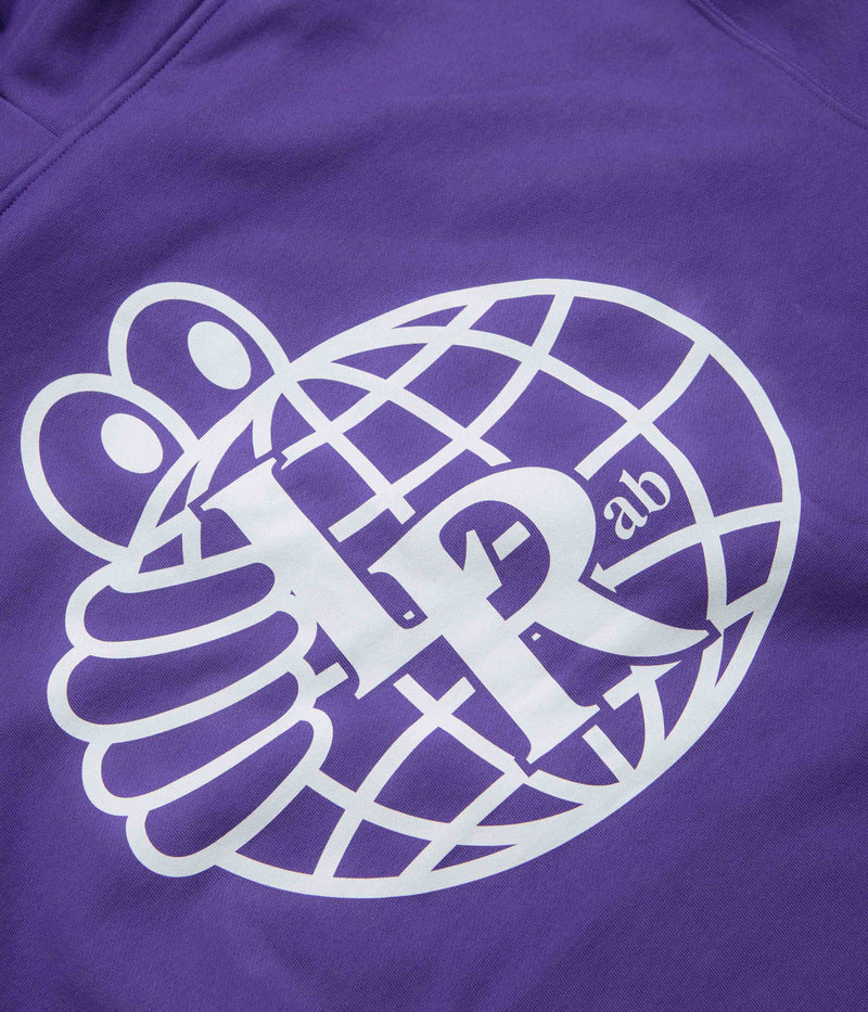 Last Resort AB Atlas Monogram Hoodie in Heliotrope and White