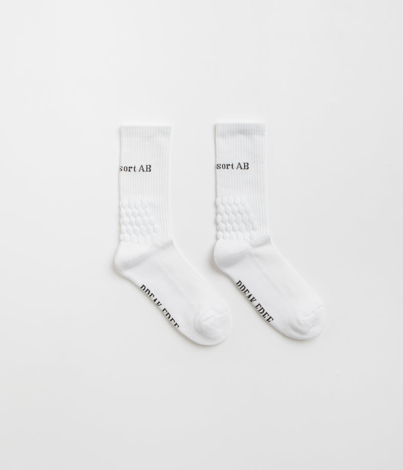 Last Resort AB Bubble Socks in White and Black