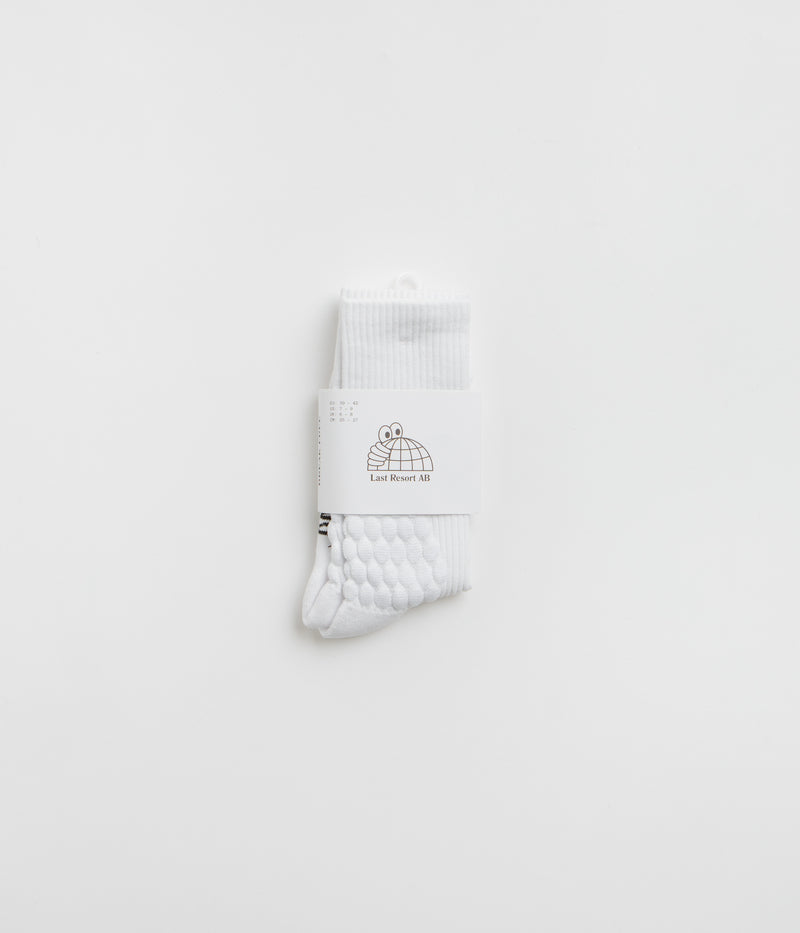 Last Resort AB Bubble Socks in White and Black