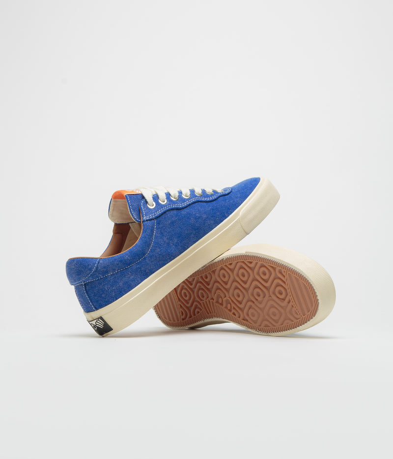 Last Resort AB VM001 Canvas Shoes in Washed Royal Blue and White