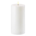 LED Pillar Candle 25cm - Nordic White Piffany