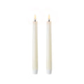 LED Taper Candle Ivory - twin pack Piffany