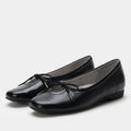 Leilah Black Gloss Shoe | Alegria Shoes