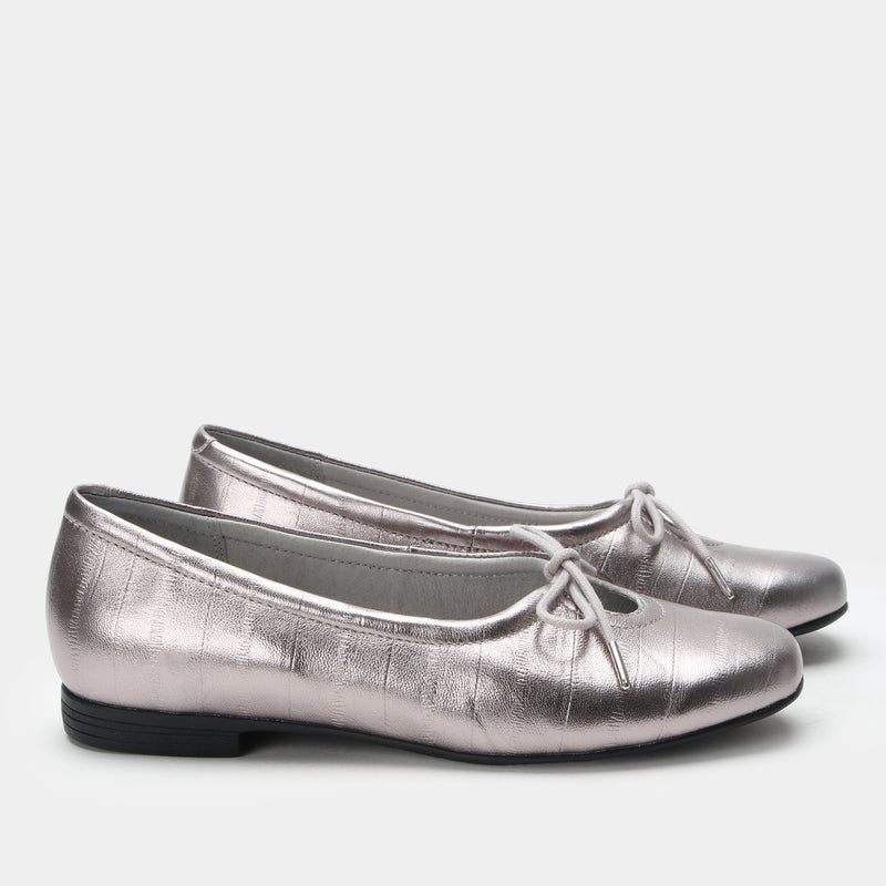 Leilah Platinum Shoe | Alegria Shoes