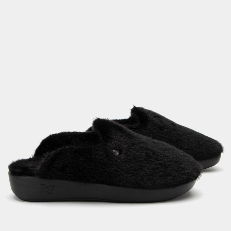 Leisurelee 2 Black Slipper | Alegria Shoes