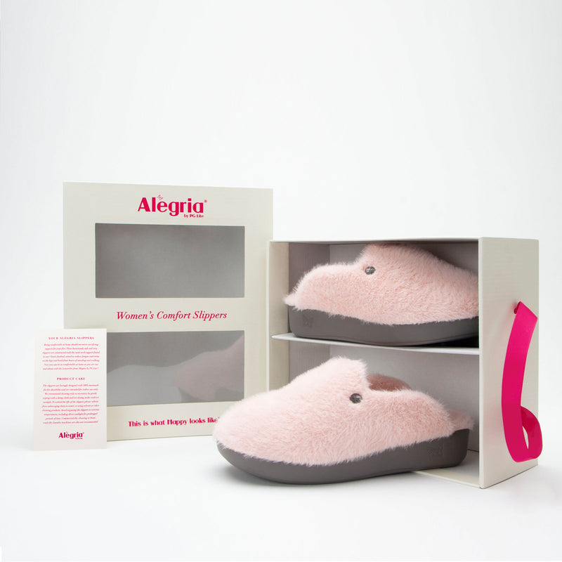 Leisurelee Pink vegan shearling slipper - LEI-7819_S7