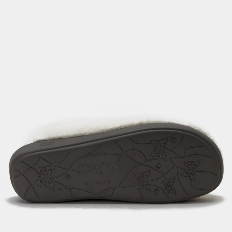 Leisurelee 2 White Slipper | Alegria Shoes
