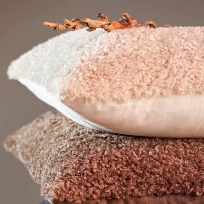 Lia Square Beige Cushion