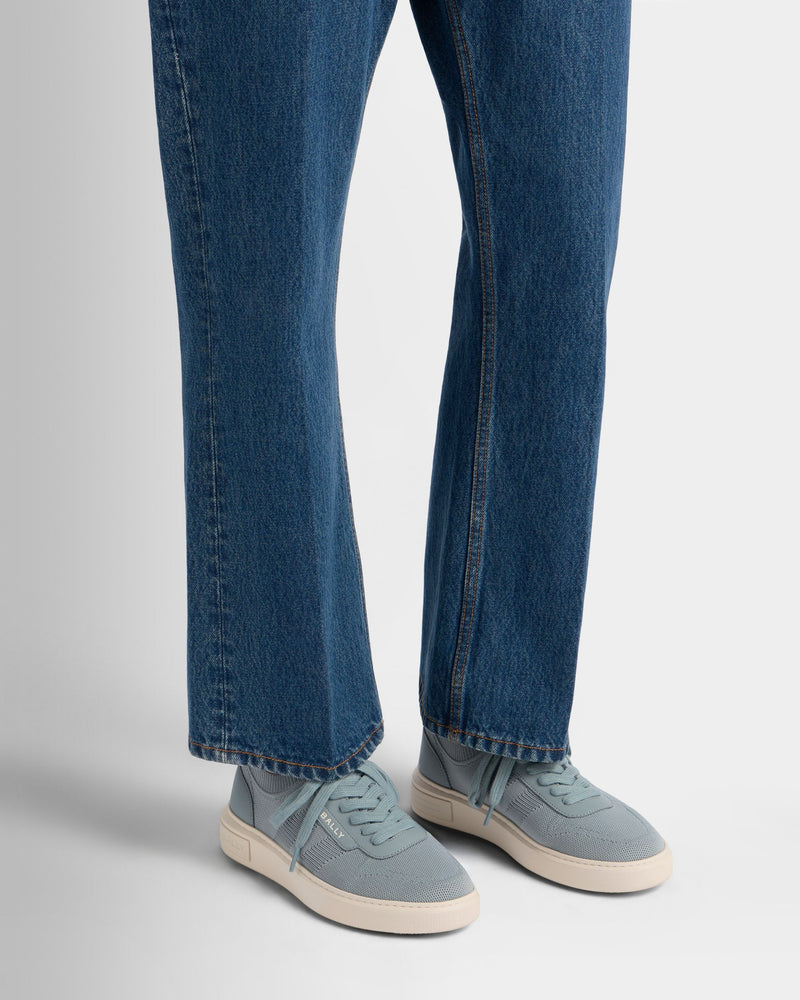 Lift Sneaker in Light Blue Fabric