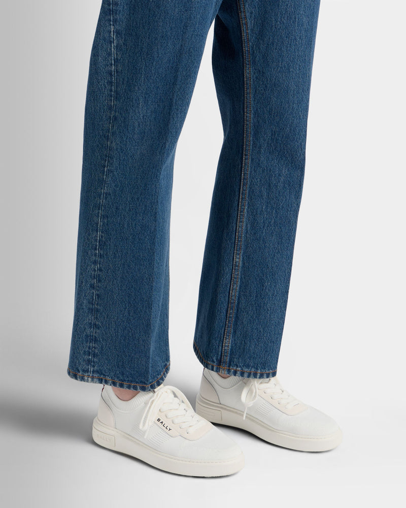 Lift Sneaker in White Fabric