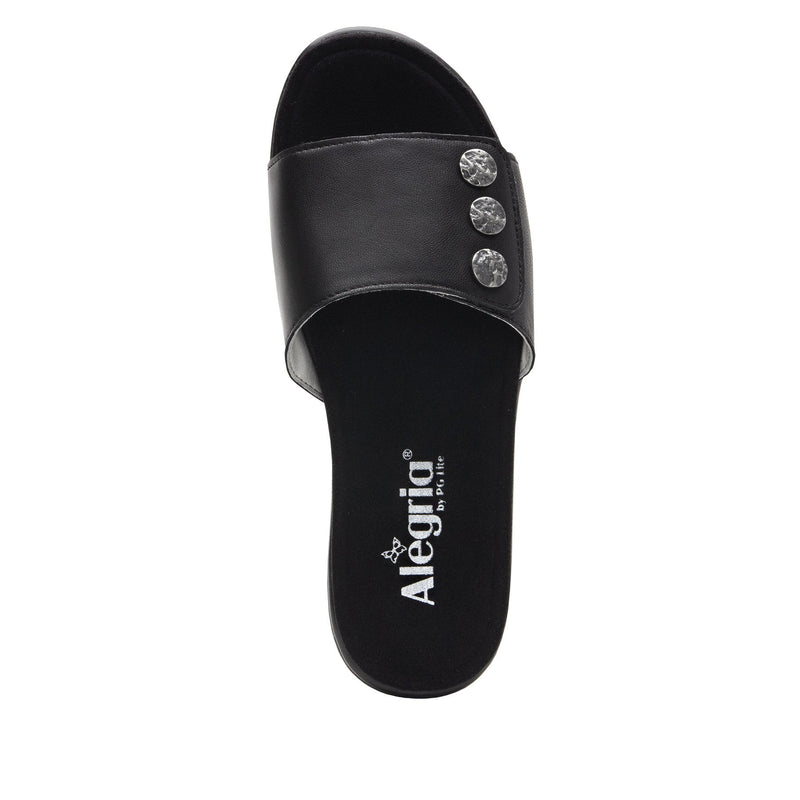 Lilie Black Sandal | Alegria Shoes