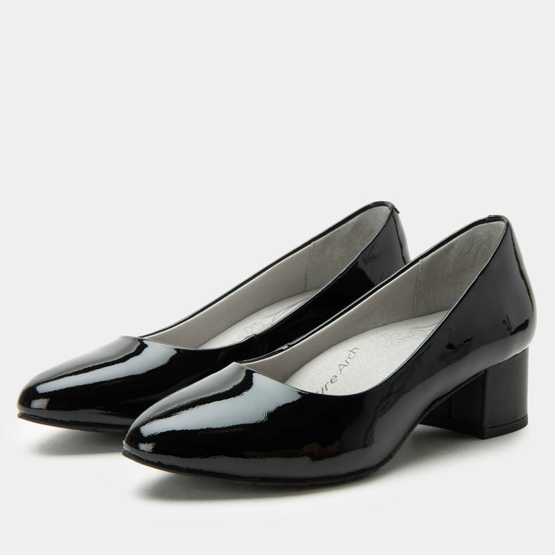 Lisah Black Patent Shoe | Alegria Shoes