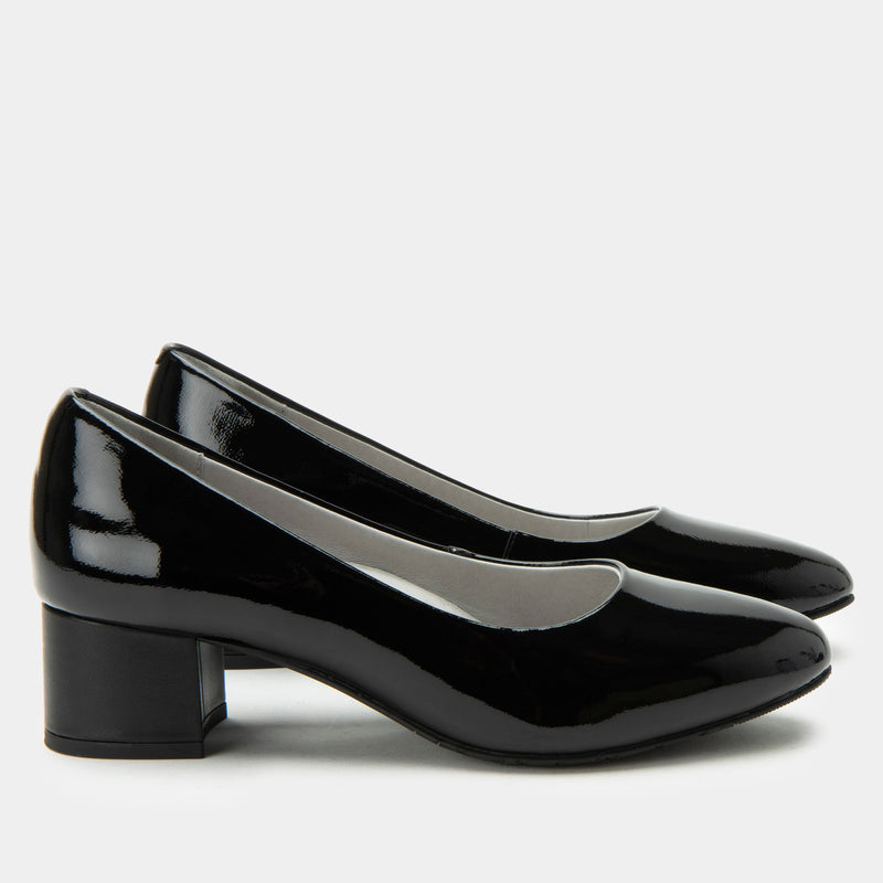 Lisah Black Patent Shoe | Alegria Shoes