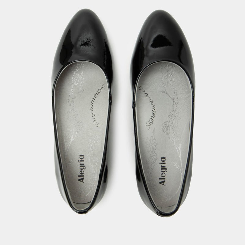 Lisah Black Patent Shoe | Alegria Shoes