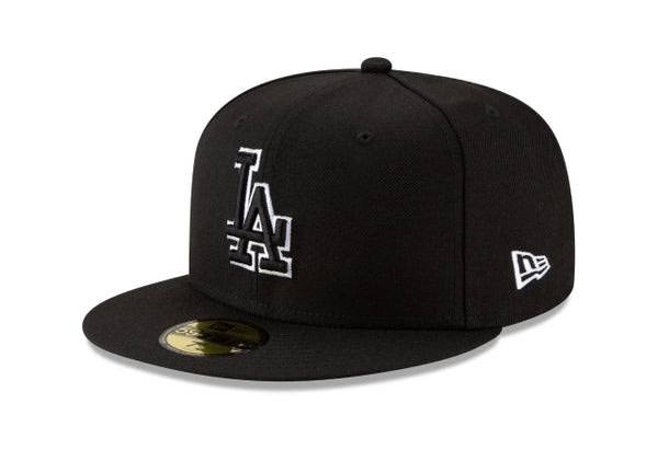 Los Angeles Dodgers Black Outline 59FIFTY Fitted