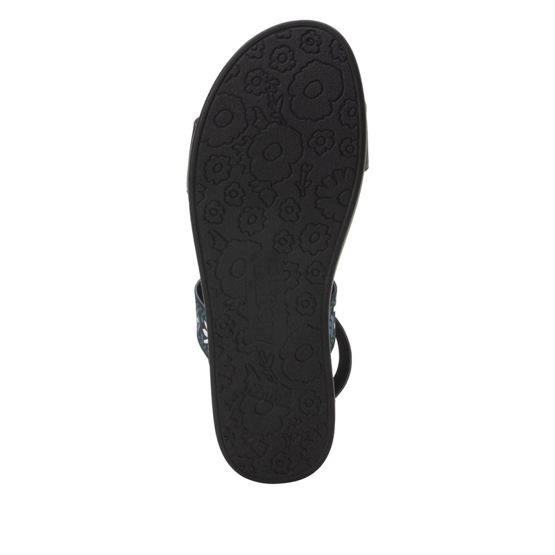 Lucia Aqua Comfort Flat sandal with criss cross elastic ankle strap and featherweight slip-resistance - LUC-7765_S5