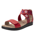 Lucia Red Sandal | Alegria Shoes