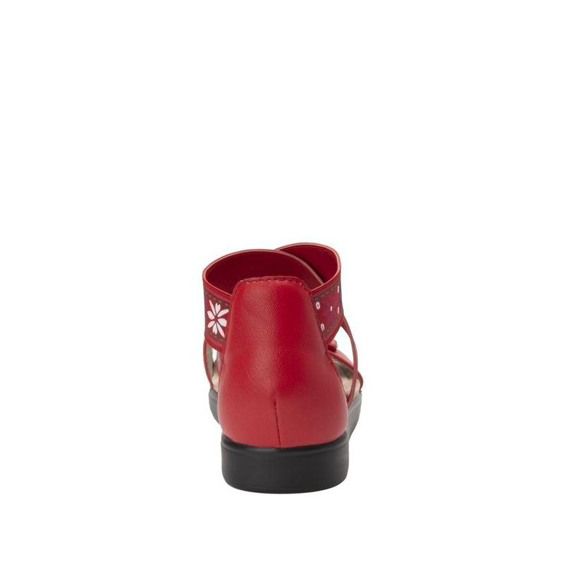 Lucia Red Sandal | Alegria Shoes