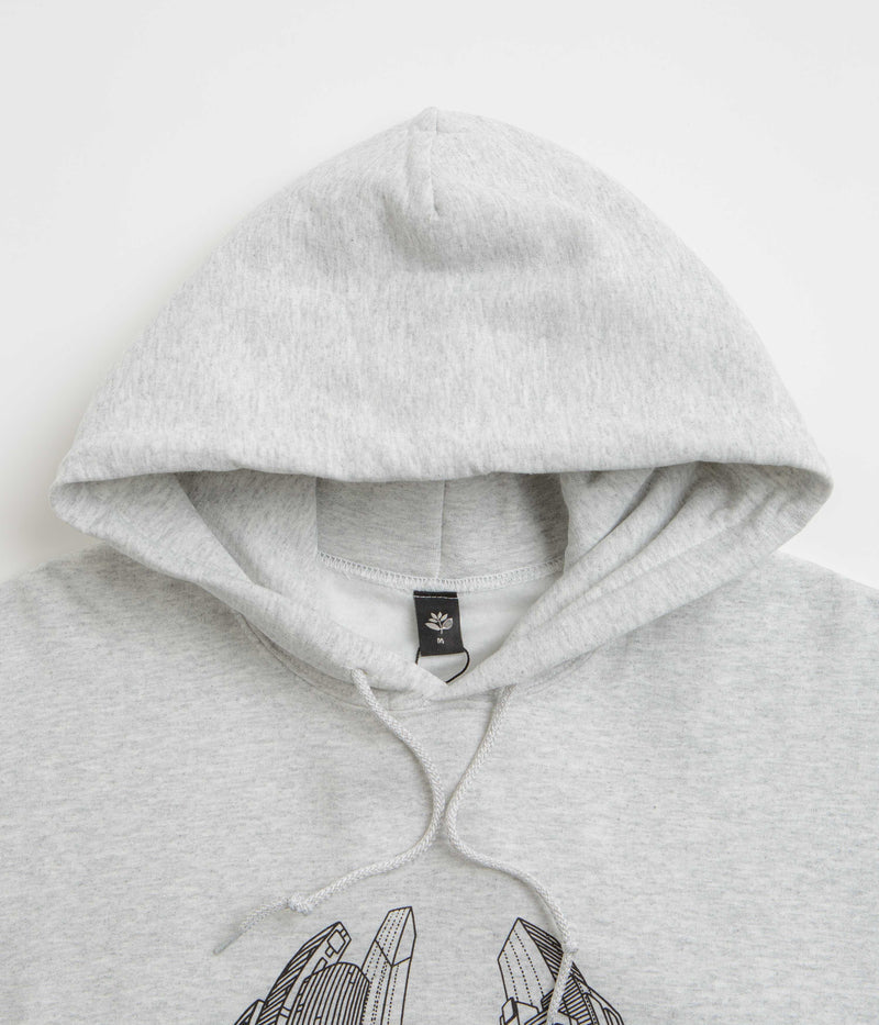 Magenta 3D Hoodie in Ash