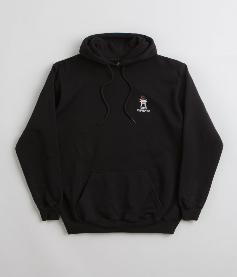 Magenta Dojo Hoodie in Black