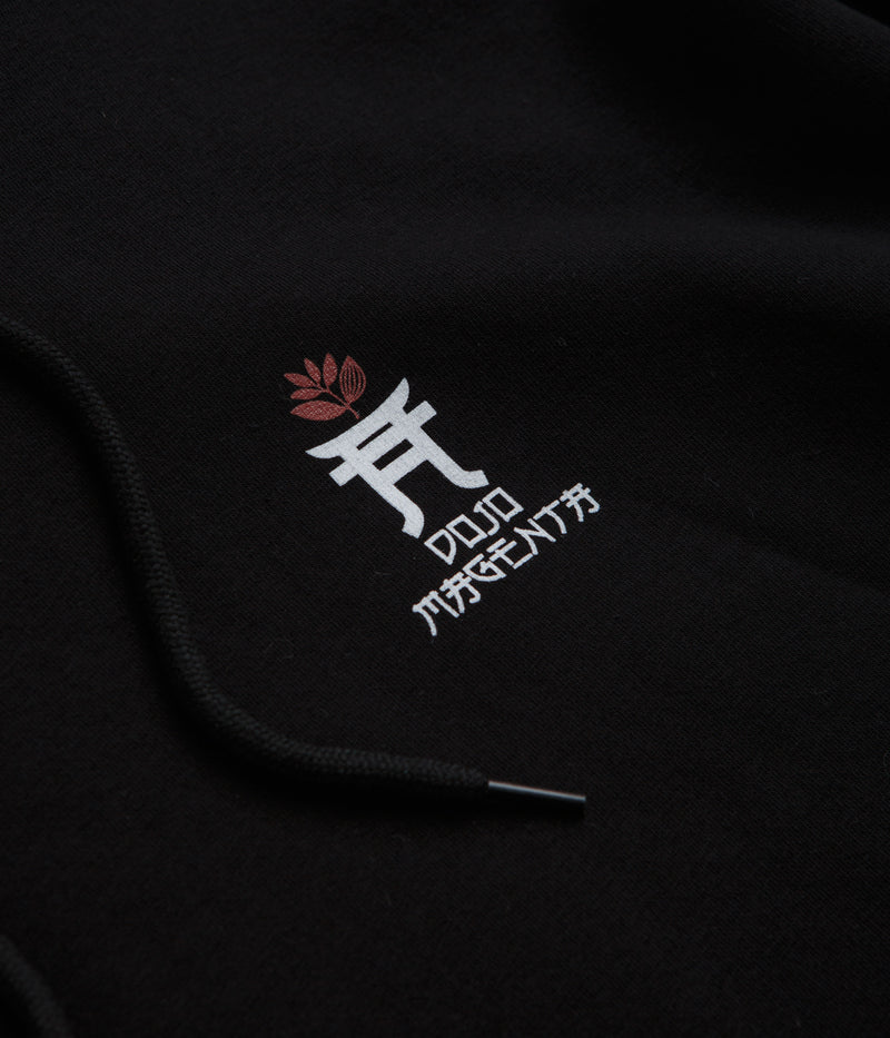 Magenta Dojo Hoodie in Black