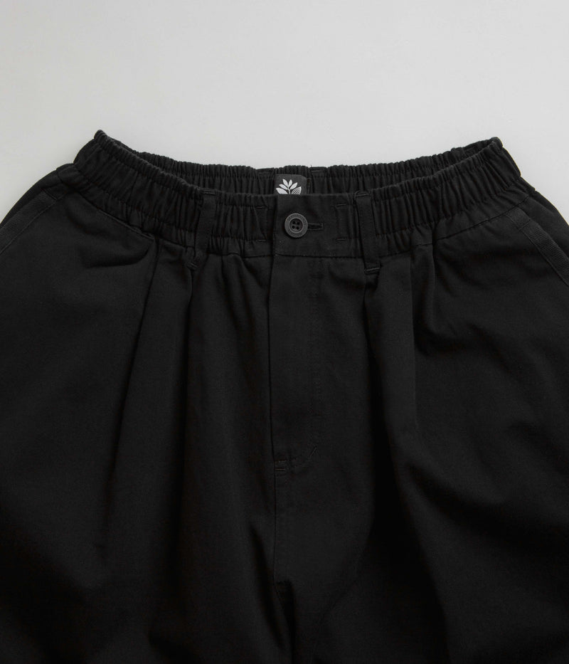 Magenta Extra Loose Pants in Black