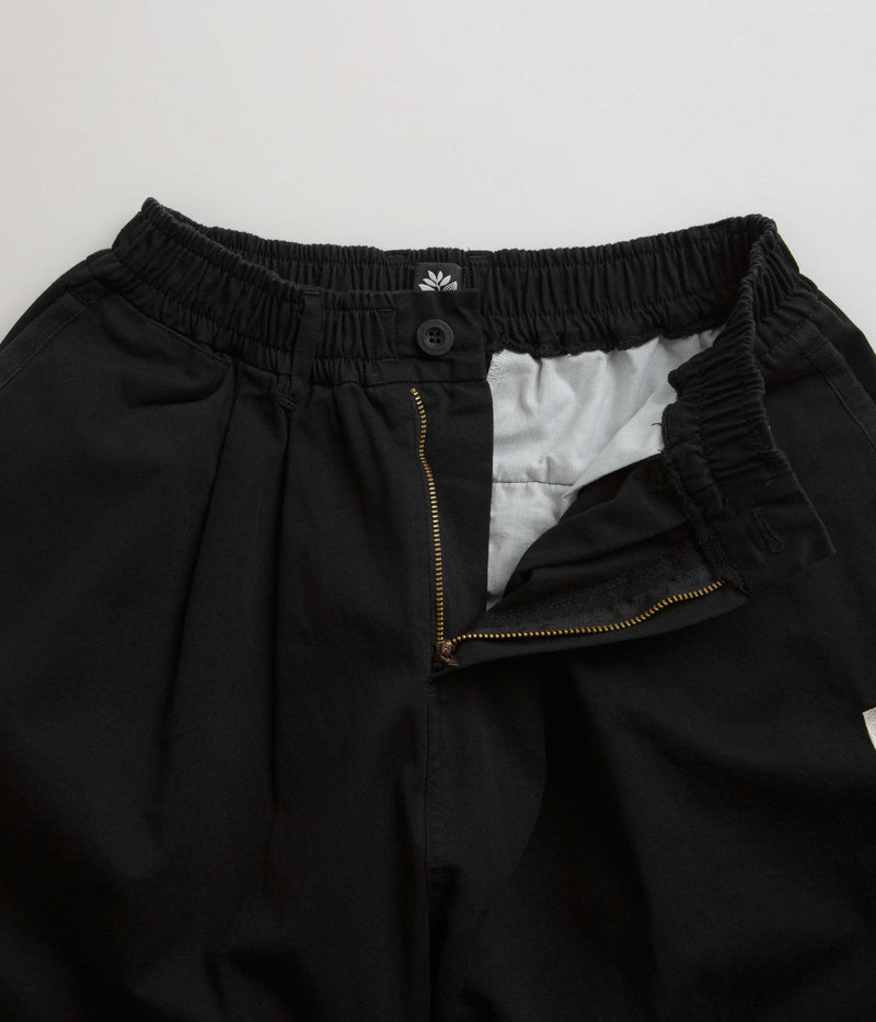 Magenta Extra Loose Pants in Black