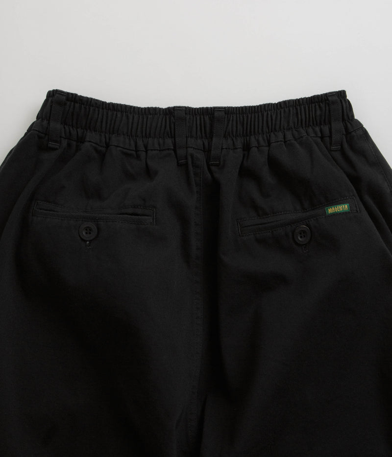 Magenta Extra Loose Pants in Black