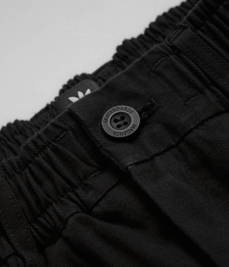 Magenta Extra Loose Pants in Black