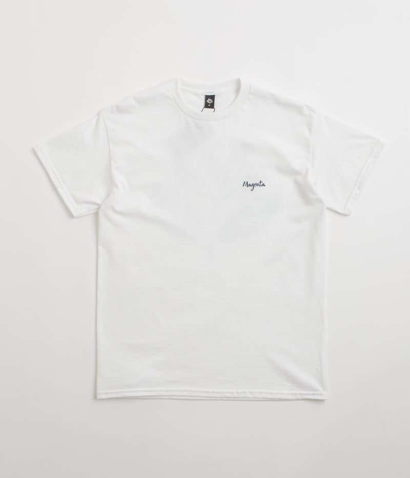 Magenta Femme T-Shirt in White