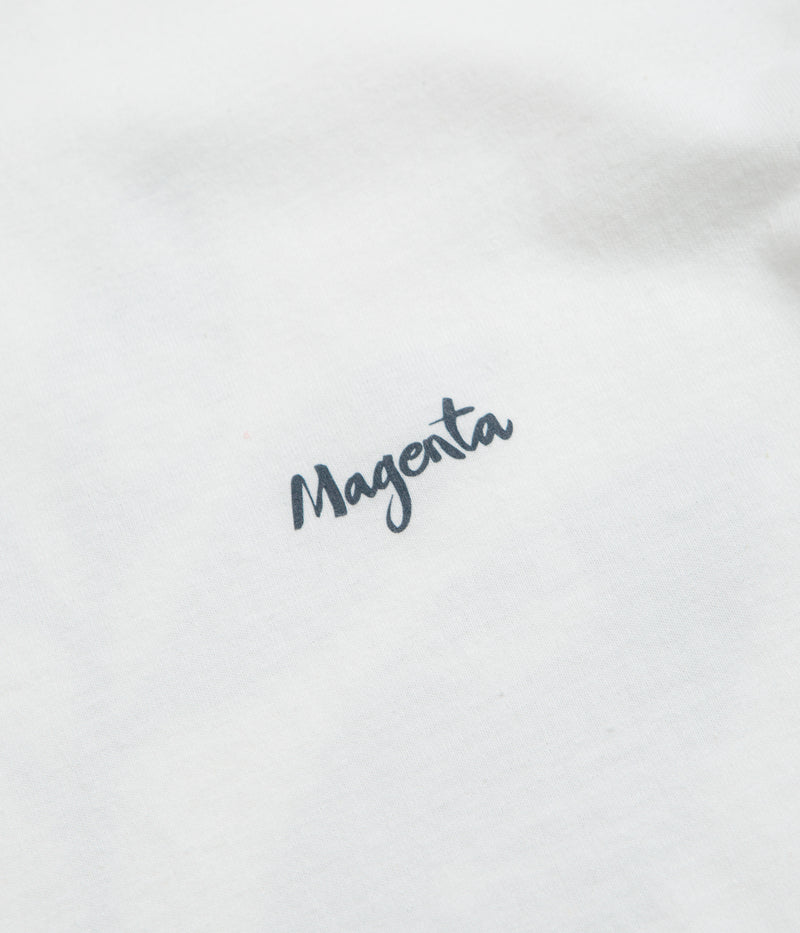 Magenta Femme T-Shirt in White