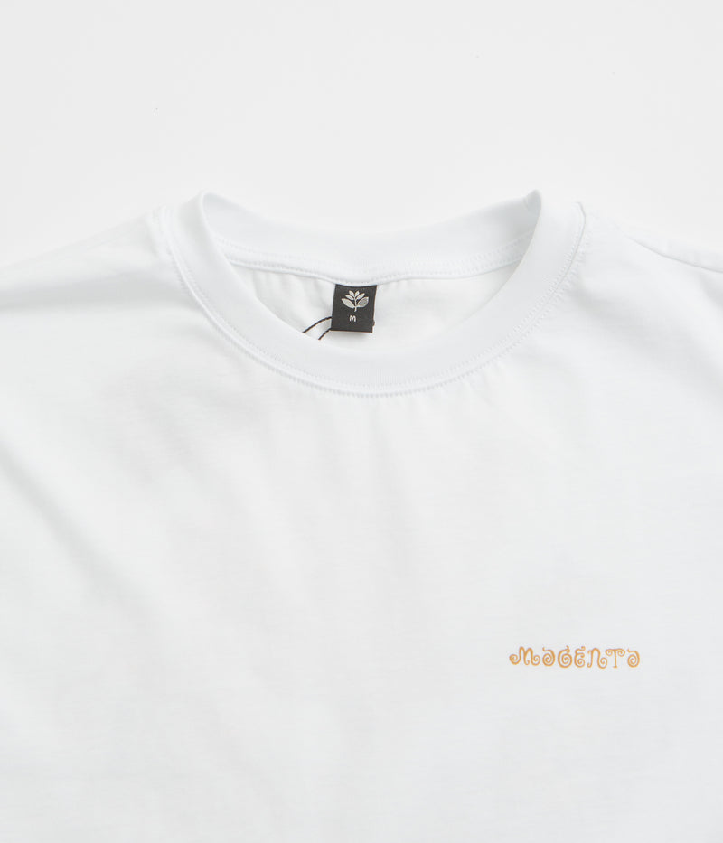 Magenta Life T-Shirt in White