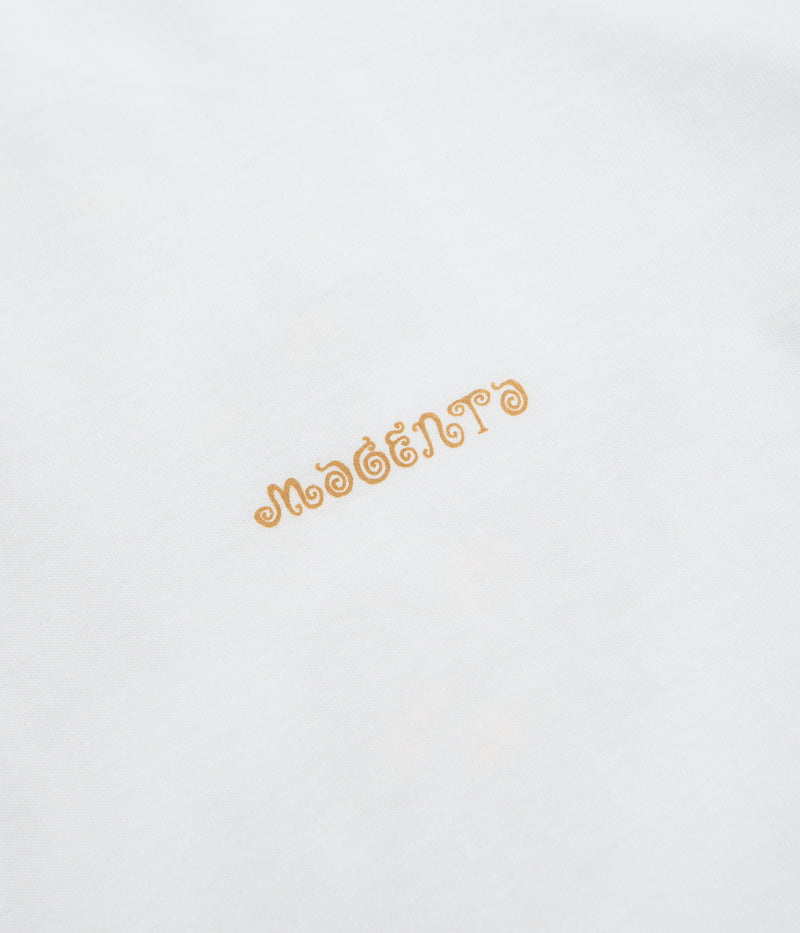 Magenta Life T-Shirt in White