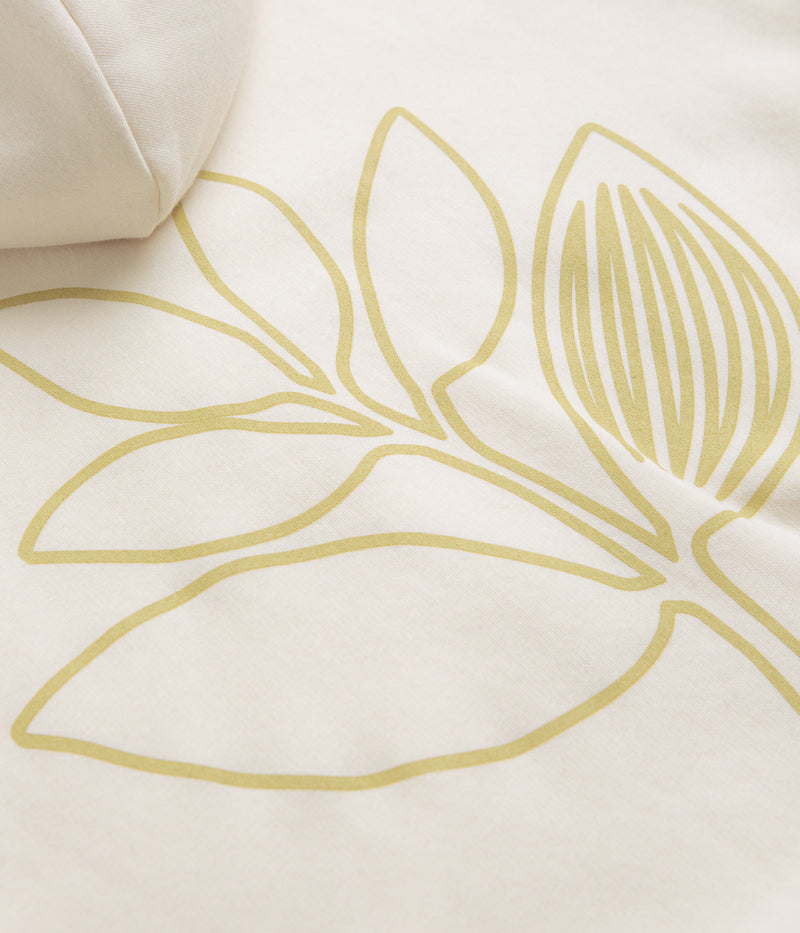 Magenta Outline Hoodie in Natural