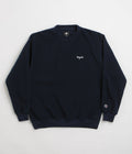 Magenta Script Crewneck Sweatshirt in Navy