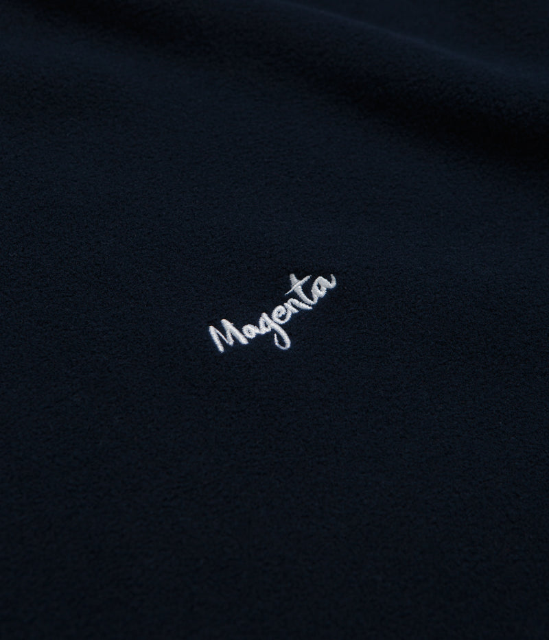 Magenta Script Crewneck Sweatshirt in Navy
