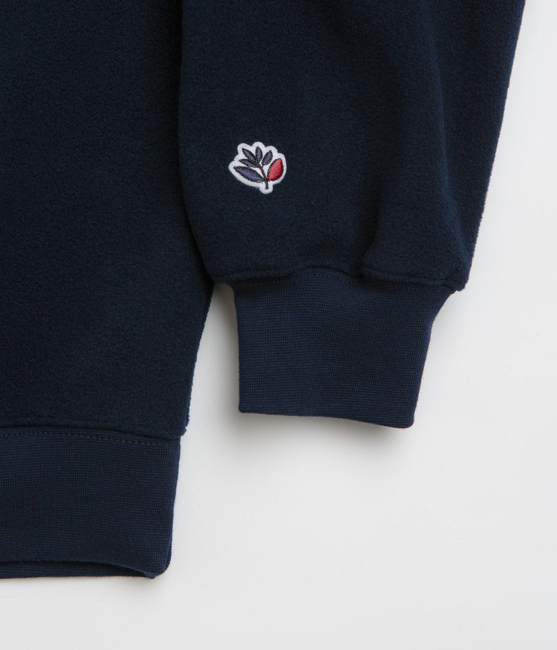 Magenta Script Crewneck Sweatshirt in Navy