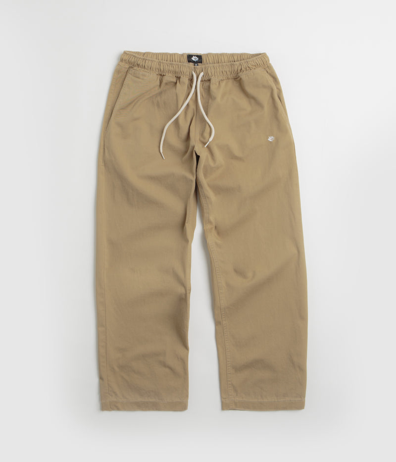 Magenta Slack Pants in Beige