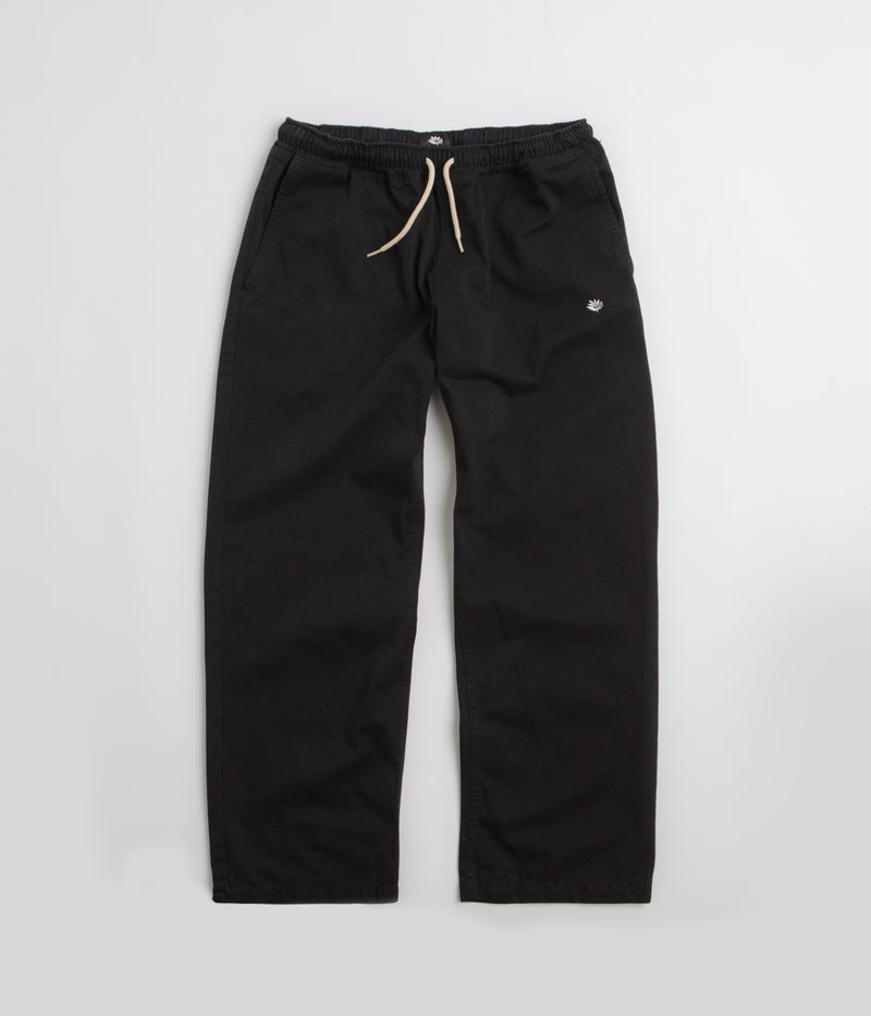 Magenta Slack Pants in Black