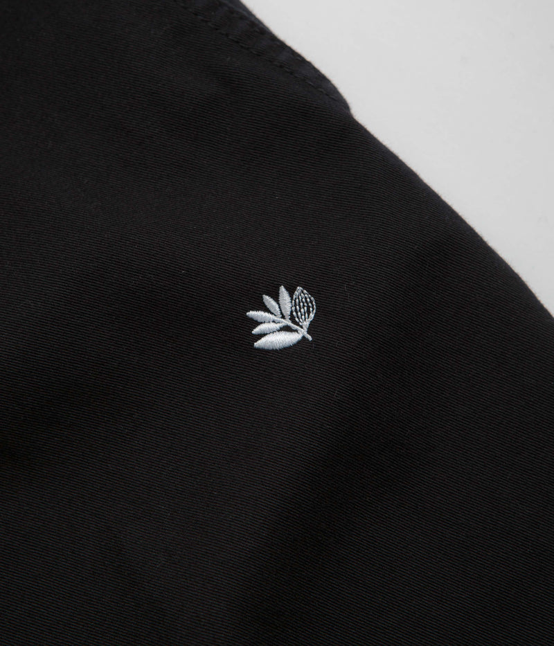 Magenta Slack Pants in Black