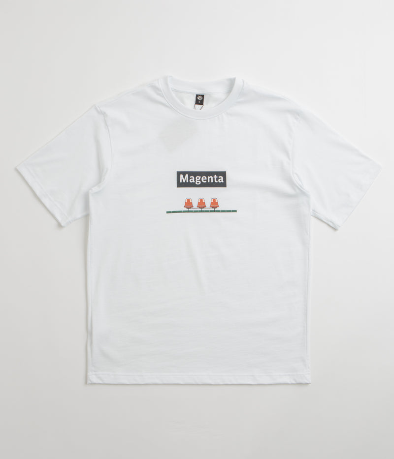 Magenta Station T-Shirt in White